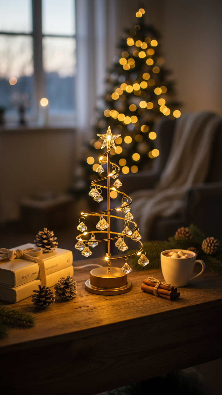 Arbre de Noël Cristal: La magie des fêtes à offrir!