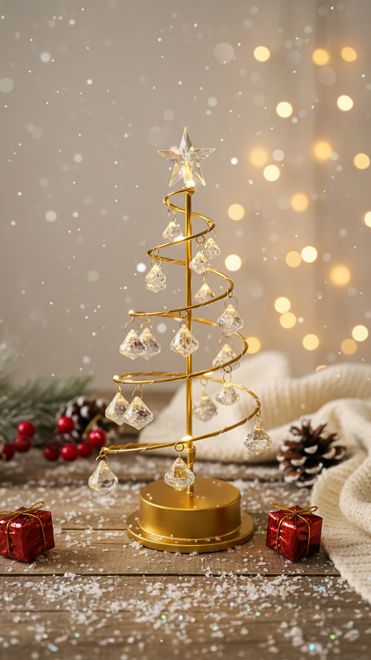 Arbre de Noël Cristal: La magie des fêtes à offrir!