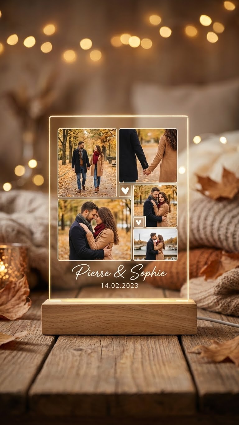 Le Cadre 'Murmure d'Amour' : Personnalisé, pour Chérir Vos Moments