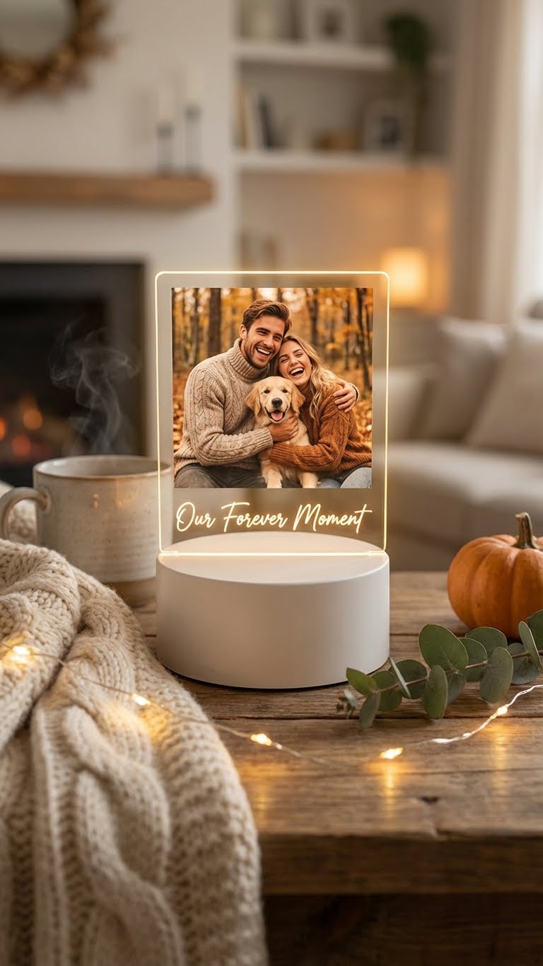 Lampe Photo Personnalisée - Votre cœur en lumière