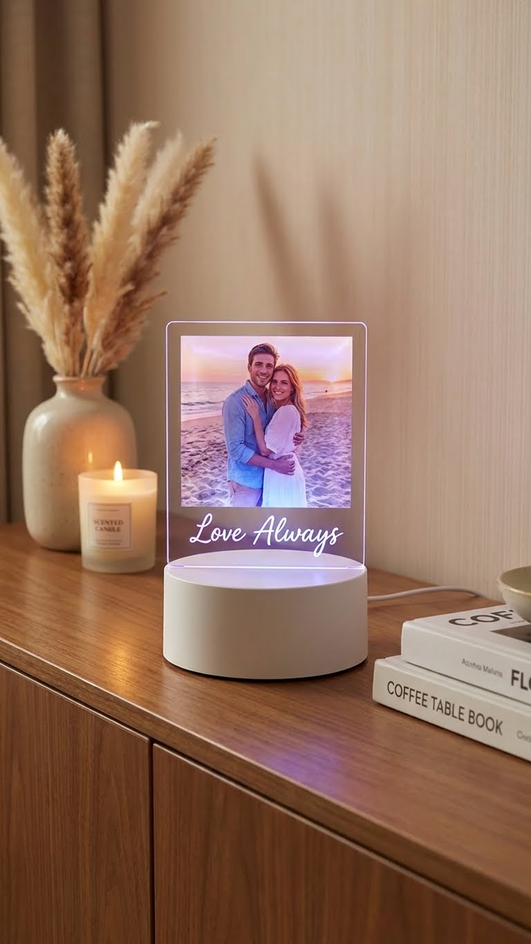 Lampe Photo Personnalisée - Votre cœur en lumière