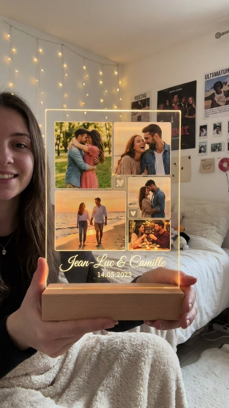 Le Cadre 'Murmure d'Amour' : Personnalisé, pour Chérir Vos Moments