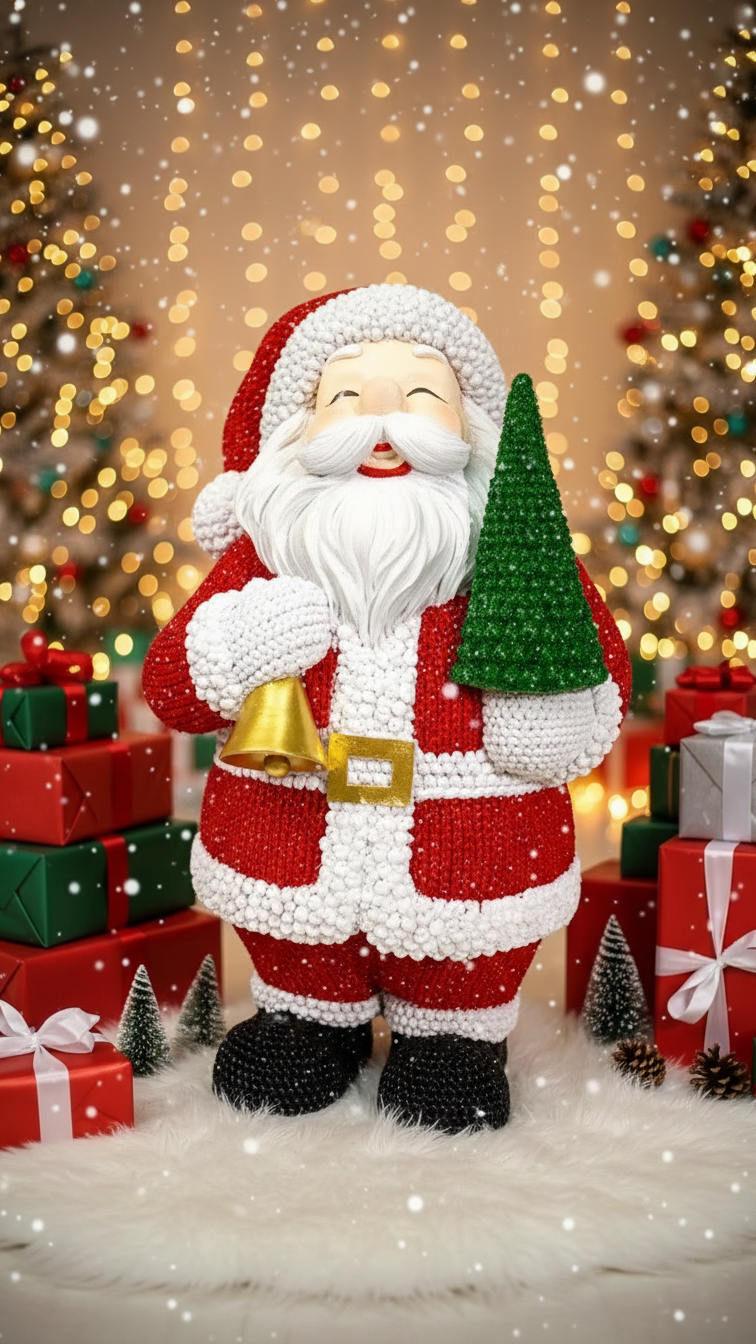 Figurine Santa Claus- Le cœur enchanté de vos fêtes!