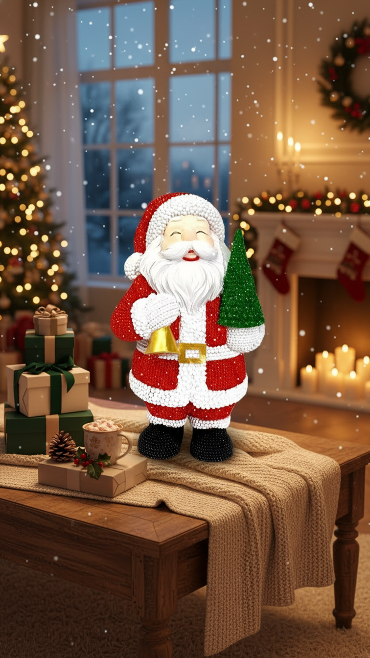 Figurine Santa Claus- Le cœur enchanté de vos fêtes!