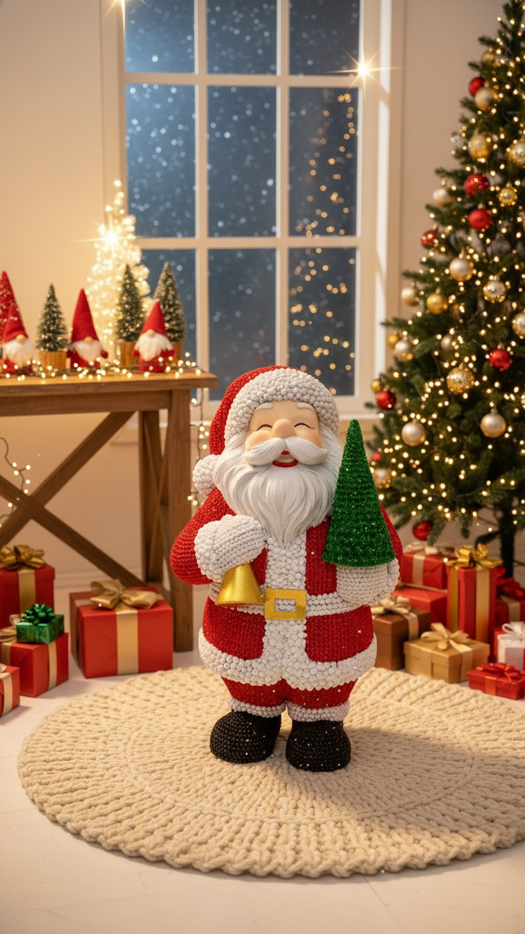 Figurine Santa Claus- Le cœur enchanté de vos fêtes!