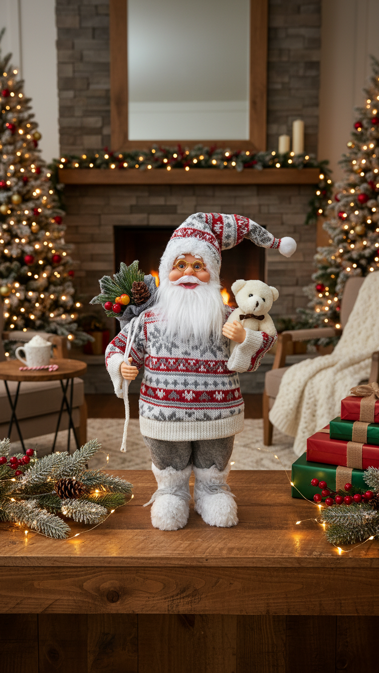 Figurine de Père Noël - Créez une ambiance festive