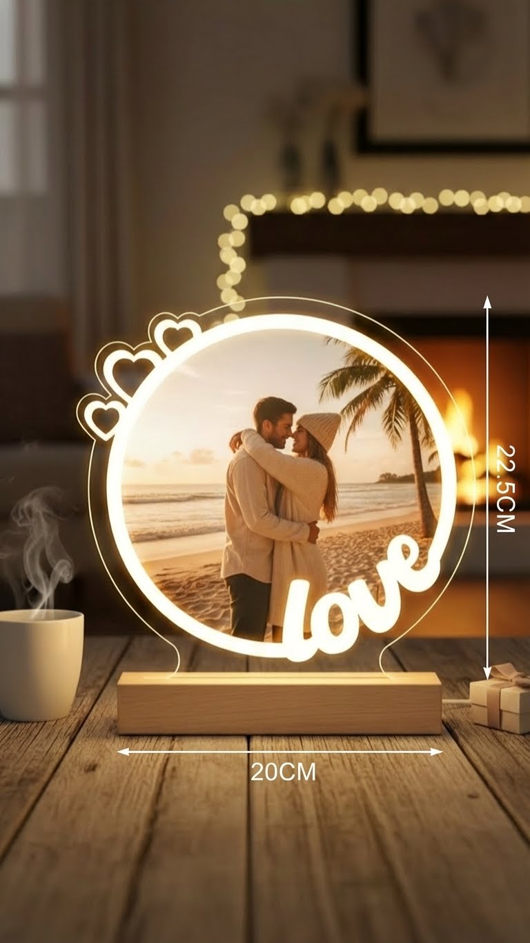 Le néon 'Love' personnalisé : sublime tes souvenirs, illumine son cœur.